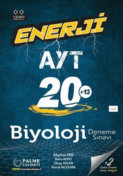 Palme 2022 AYT Biyoloji Enerji 20 Deneme