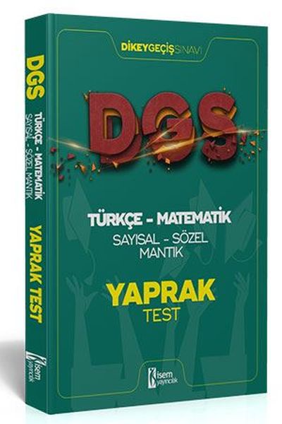 İsem 2021 DGS Türkçe  Matematik Sayısal  Sözel Mantık Çek Kopar Yaprak Test