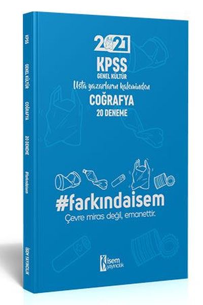 İsem 2021 KPSS Genel Kültür Coğrafya  20 Deneme