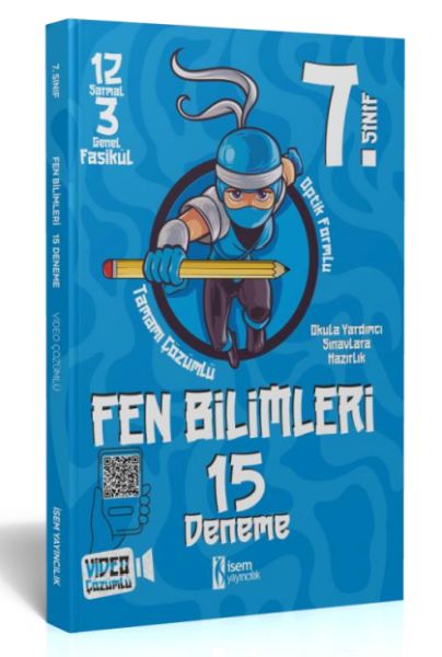 İsem Yayıncılık 2024 İsem 7 Sınıf Fen Bilimleri 15 Deneme