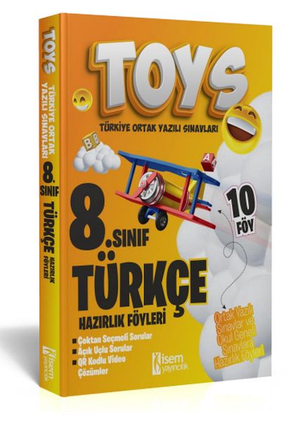 İsem Yayıncılık 2024 Toys 8 Sınıf Türkçe Hazırlık Föyleri