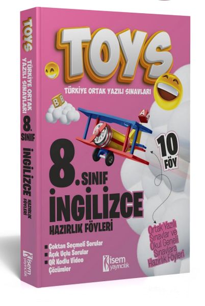 İsem Yayıncılık 2024 Toys 8 Sınıf İngilizce Hazırlık Föyleri