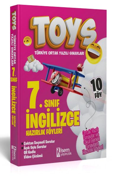 İsem Yayıncılık 2024 Toys 7 Sınıf İngilizce Hazırlık Föyleri