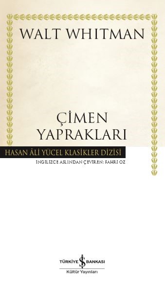 Çimen Yaprakları  Hasan Ali Yücel Klasikleri Ciltli