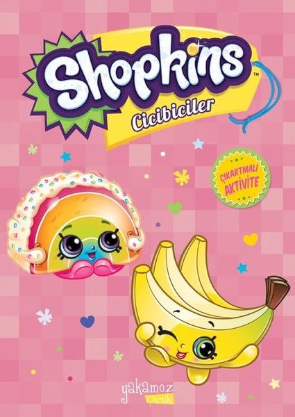 Shopkins Cicibiciler Çıkartmalı Aktivite  Pembe