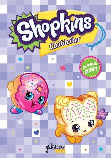 Shopkins Cicibiciler Çıkartmalı Aktivite  Mor