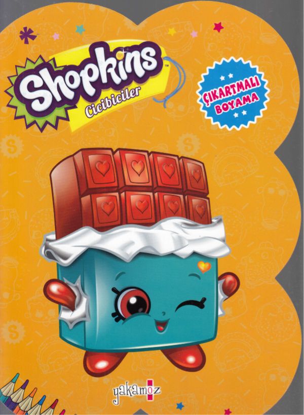 Shopkins Cicibiciler  Sarı Çıkartmalı Boyama