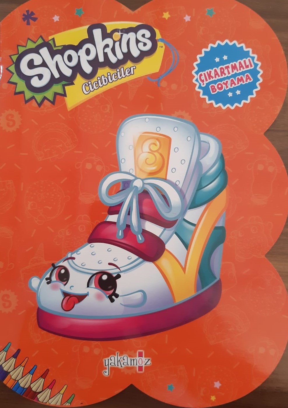 Shopkins Cicibiciler  Turuncu Çıkartmalı Boyama