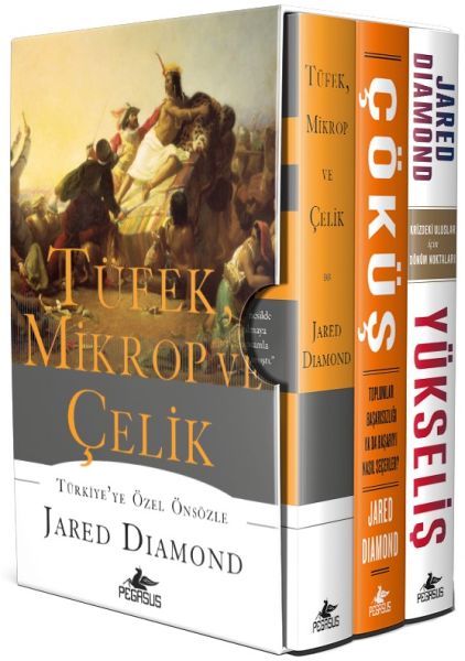 Jared Diamond Seti  3 Kitap Takım  Tüfek Mikrop ve Çelik Üçlemesi  Ciltsiz