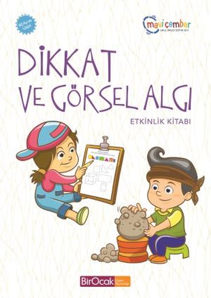 Dikkat Ve Görsel Algı Etkinlik Kitabı  Mavi Çember 48 Ay ve Üzeri