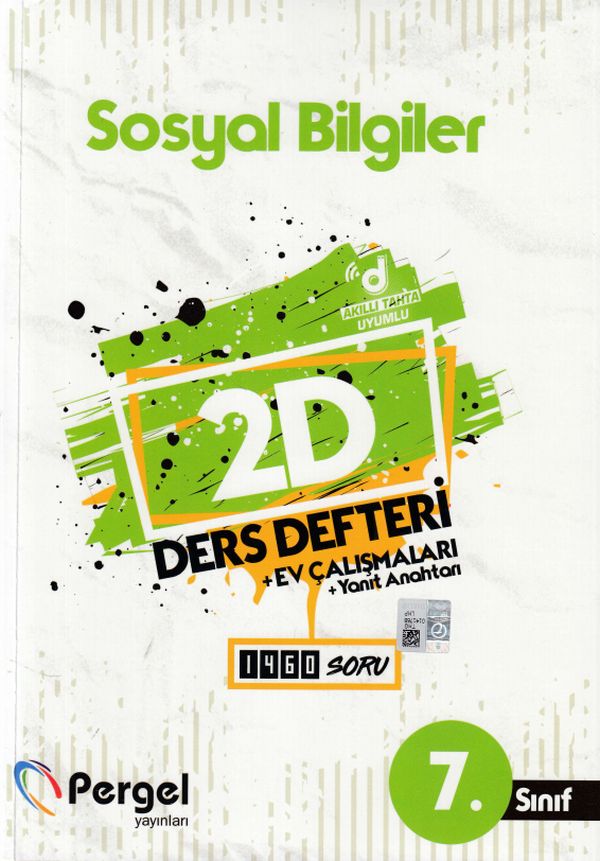 Pergel 7 Sınıf Sosyal Bilgiler 2D Ders Defteri + Ev Çalışmaları Yeni