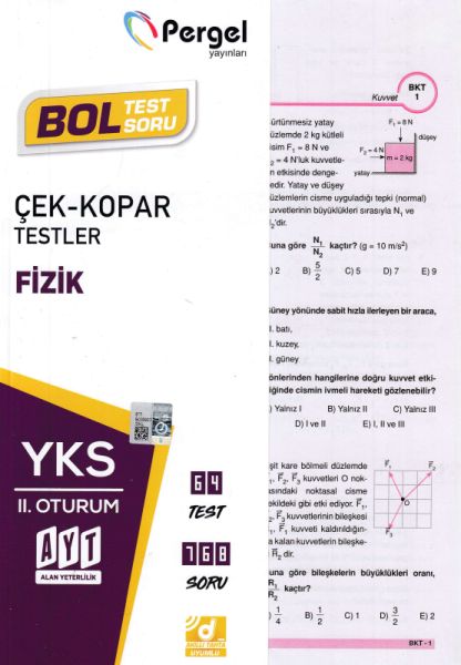 Pergel AYT Fizik ÇekKopar Yaprak Test Yeni