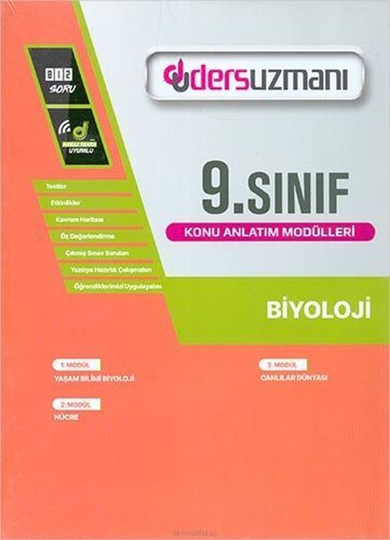 Ders Uzmanı 9 Sınıf Biyoloji Konu Anlatım Modülleri Yeni