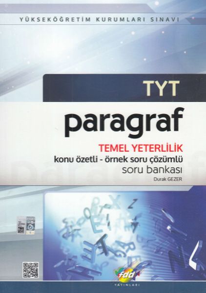 FDD TYT Paragraf Temel Yeterlilik Soru Bankası Yeni