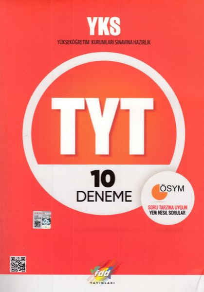 FDD YKS  TYT 10 Deneme Yeni