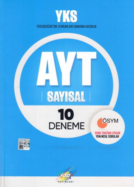 FDD YKS  AYT Sayısal 10 Deneme Yeni