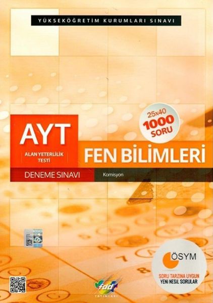 FDD AYT Fen Bilimleri Deneme Sınavı Yeni