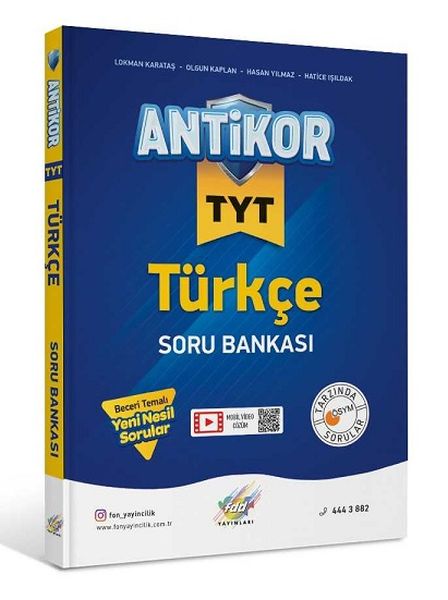 FDD TYT Antikor Türkçe Soru Bankası Yeni