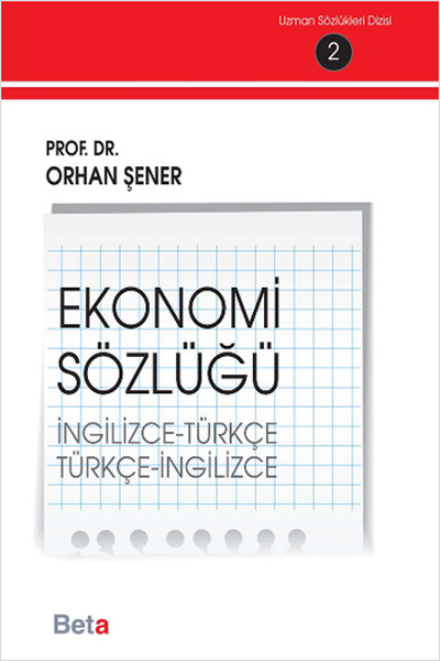 Ekonomi Sözlüğü İngilizceTürkçe Türkçeİngilizce