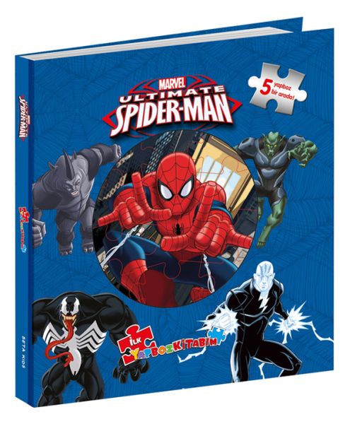 Marvel Ultimate SpiderMan İlk Yapboz Kitabım 5 Yapboz Birarada