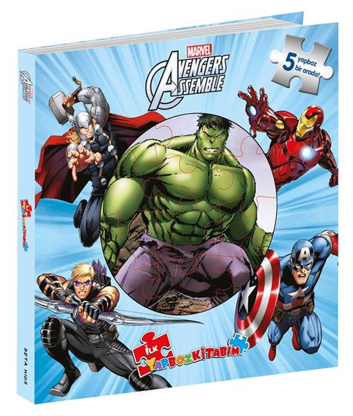 Marvel Avengers Assemble İlk Yapboz Kitabım 5 Yapboz Birarada