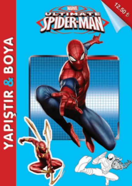 Marvel Ultimate SpiderMan Yapıştır ve Boya