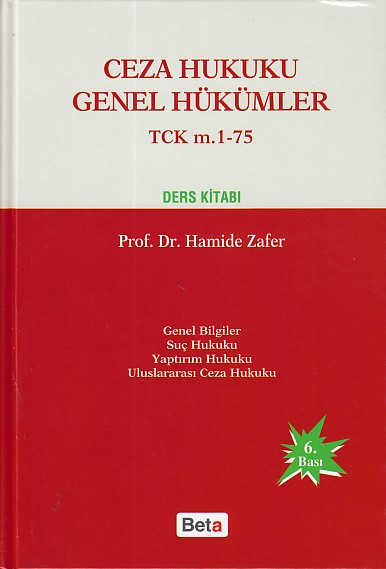 Ceza Hukuku Genel Hükümler  TCK m 175 Ciltli