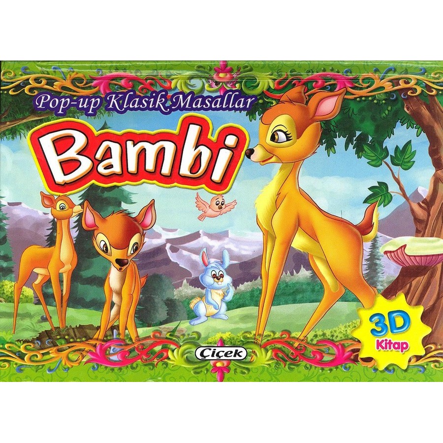 Pop up Klasik Masallar Dizisi Bambi 3D Kitap