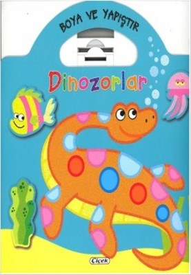 Boya ve Yapıştır  Dinozorlar Yeşil