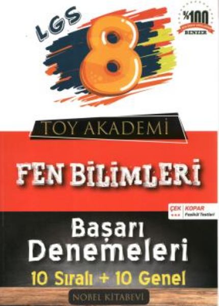 Toy Akademi 8Sınıf Fen Bilimleri 10 lu Deneme Yeni