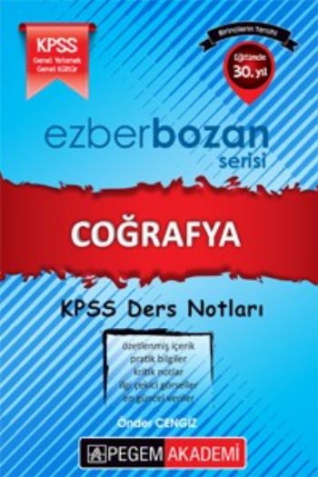 KPSS Ezberbozan Coğrafya Ders Notları