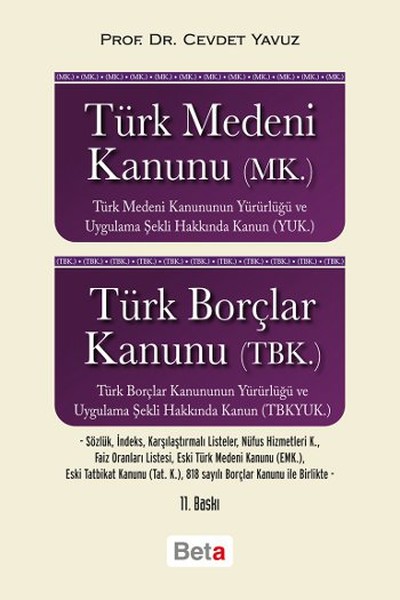 Türk Medeni Kanunu Türk Borçlar Kanunu