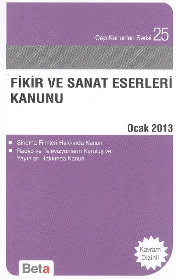 Cep 25  Fikir ve Sanat Eserleri Kanunu