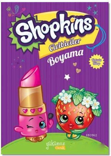 Shopkins Cicibiciler Boyama  Mor Kitap