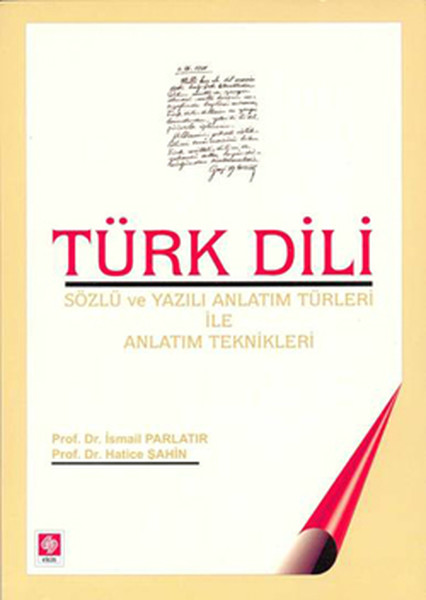 Türk Dili  Sözlü ve Yazılı Anlatım Türleri ile Anlatım Teknikleri