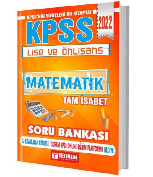 Teorem 2022 KPSS Lise Ön Lisans Matematik Tam İsabet Soru Bankası