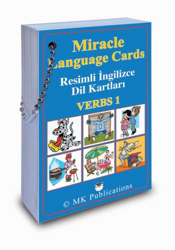 Miracle Language Cards Verbs 1  Resimli İngilizce Dil Kartları