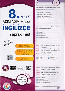 Adım Adım Işıklı 8 Sınıf İngilizce Yaprak Test