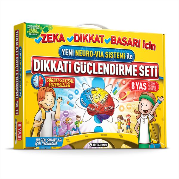 Dikkati Güçlendirme Seti  2 Sınıf – 8 yaş NeuroVia