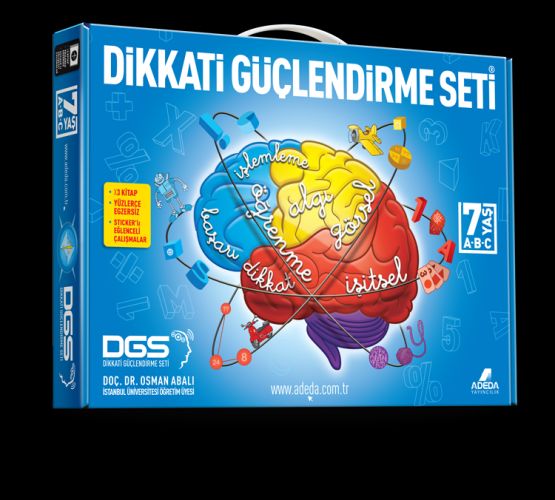 Dikkati Güçlendirme Seti 1 Sınıf 7 Yaş 3 Kitap Karton Kutu Set