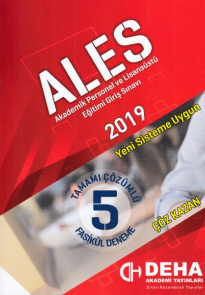 Deha Akademi ALES 2019 Tamamı Çözümlü 5 Fasikül Deneme Yeni