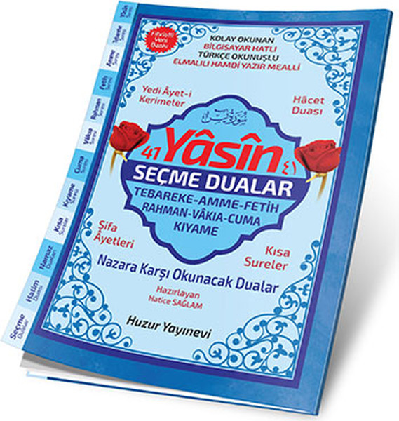 41 Yasin ve Seçme Dualar Hafız Boy Fihristli Yasini Şerif  Kod 071