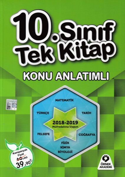 Örnek Akademi 10 Sınıf Tek Kitap Konu Anlatımlı Yeni