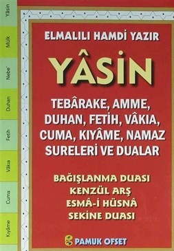 Yasin Türkçe Okunuşlu  Fihristli  Orta Boy Kod213