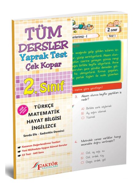 Faktör 2 Sınıf Tüm Dersler Yaprak Test Yeni