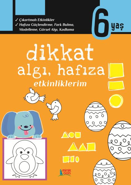 Dikkat Algı Hafıza Etkinliklerim  6 yaş