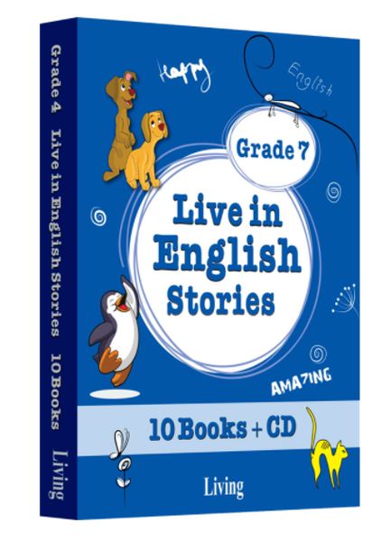 Grade 7  Live in English Stories 10 Books CD