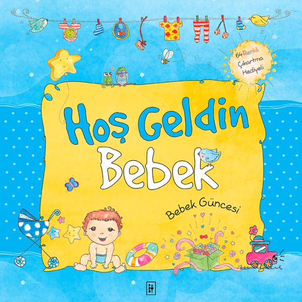 Hoş Geldin Bebek  Bebek Güncesi Mavi Ciltli