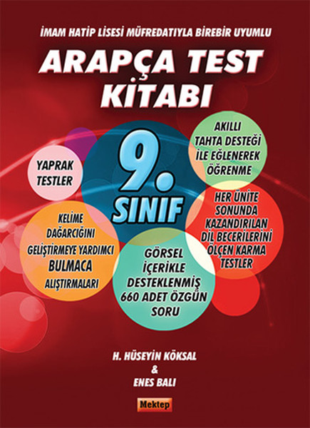 9Sınıf Arapça Test Kitabı  İmam Hatip Müfredatıyla Birebir Uyumlu