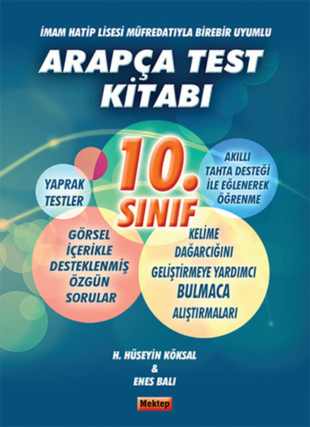 10Sınıf Arapça Test Kitabı  İmam Hatip Lisesi Müfredatıyla Birebir Uyumlu